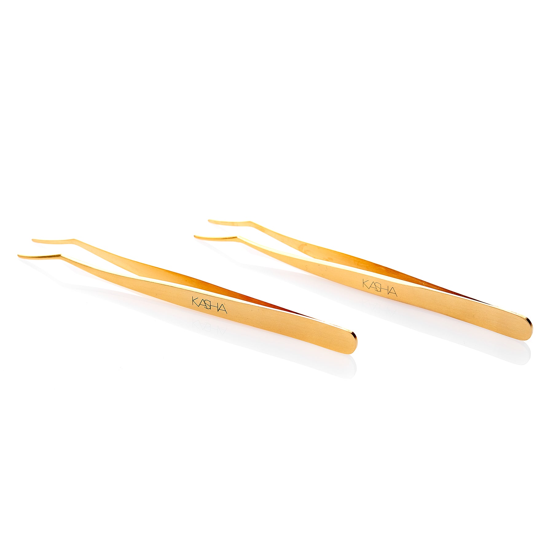 eyelash applicator, eyelashes, eyelash application, stainless steel, gold applicator, applying lashes 